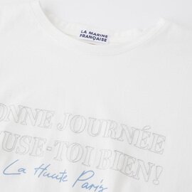LA MARINE FRANÇAISE｜【LA HUTTE】エンブロイダリーTシャツ