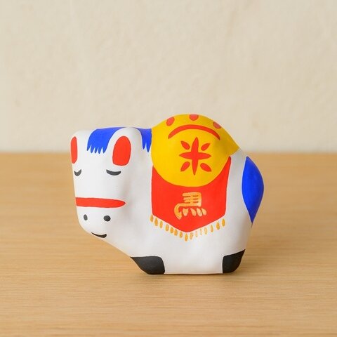 張り子 小松屋|干支 午(白)