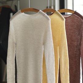 YULA|リブ ウール インナー ウール100% リブニット ニットインナー フィンガーホール ARRANGEMENT RIB WOOL INNER YL26-K014 ユラ