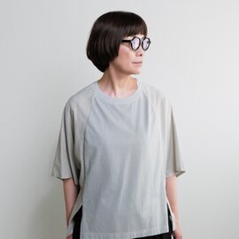 FACTORY|綿スリットバイカラーカットソー