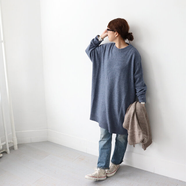 ブルー 着用、モデル身長:162cm