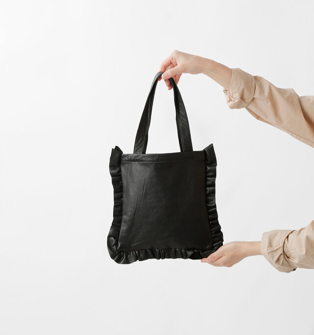 Sisii｜レザー ミニ サイズ フリル トートバッグ “mini size frill bag” 100-028-ms - Piu di  aranciato(ピウディアランチェート) | キナリノモール