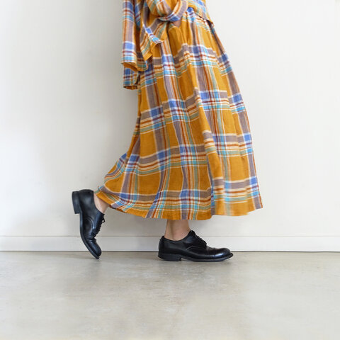 ichi Antiquités|Linen Madras Skirt
