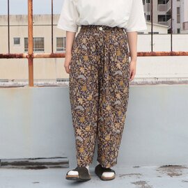 LILOU+LILY|80s Voile Hand-Printing Wide Pants