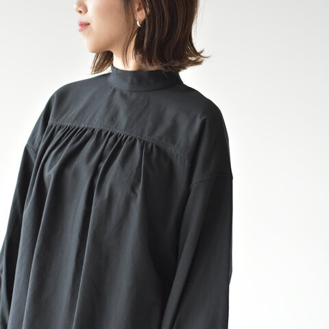 Phlannel|コットンウールスタンドカラーチュニックシャツ Cotton Wool Stand collar Tunic Shirt BBZ1092204A0002 フランネル