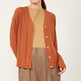 LILOU+LILY|CASHMERE SILK JERSEY CARDIGAN カシミアシルクカーディガン