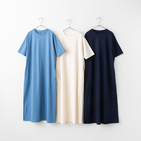 LIVING BASIC|麻のような肌ざわり 汗が目立たない ドルマンワンピース