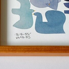 BIRDS' WORDS│POSTER 20 [BLUE BIRD] 額装タイプ