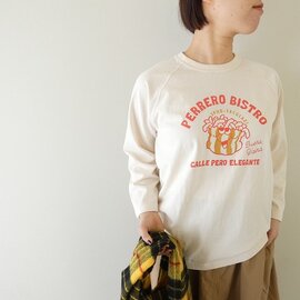 Clip.tab|ドライ天竺PERREROプリントラグランプルオーバー(3254C015)