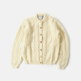 Oldderby Knitwear｜ウール クルーネック カーディガン jm3010l-fn