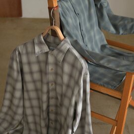 Manual alphabet|【メンズ】長袖シャツ ツイルフェードチェックシャツ TWILL FADE CHECK SHT MA-S-806 マニュアル アルファベット