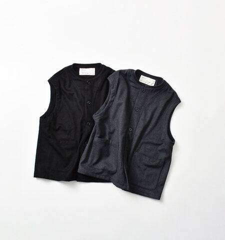 HARVESTY|ウール ビーバー アトリエ ベスト a32518-nk