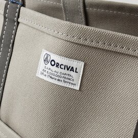 ORCIVAL｜ヘビーキャンバス 配色 トートバッグ ミディアム or-h0284kwc-bi-fn