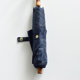 Traditional Weatherwear｜ミニ バンブーハンドル 撥水 UVカット加工 晴雨兼用 折り畳み傘 “FOLDING BAMBOO MINI” a231slggo0259bs-bu-kk　レイングッズ 日傘