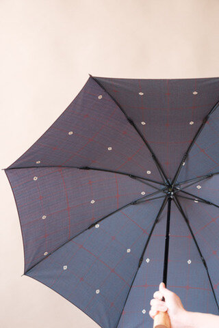 hatsutoki｜紫陽花 コットン晴雨兼用折畳み傘|日傘 折り畳み UVカット 防水加工 ｜ 母の日ギフト ｜ プレゼントに