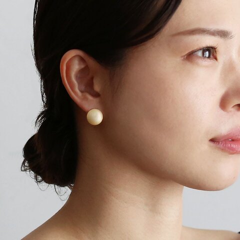 Ouca|ラウンドプレート/ピアス&イヤリング【ネコポス対応】 母の日
