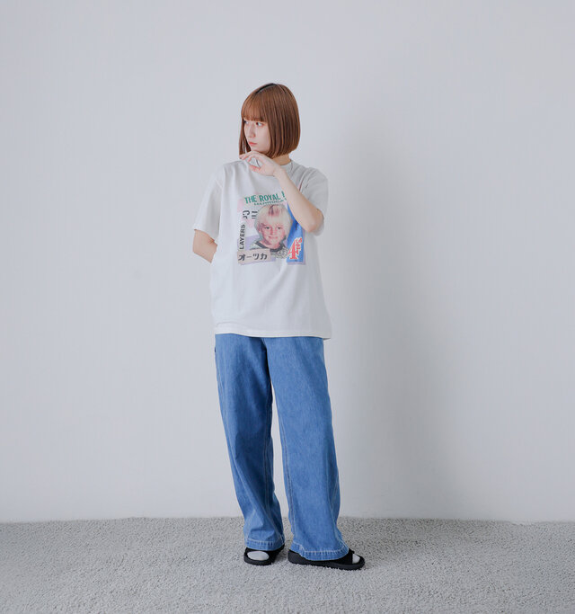 model ai:166cm / 47kg
color : OSTUKA white / size : 0(S)