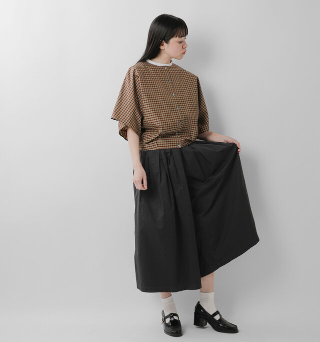 model saku:163cm / 43kg
color : check / size : 1