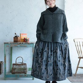 soulberry|6Bee 草花ワルツの刺繍スカート