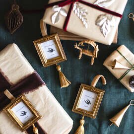 ANTRY|Resin hanging mini frame Square | ミニフレームオーナメント 3個セット | クリスマスオーナメント