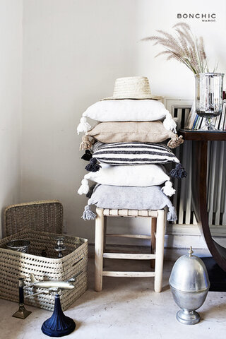 BONCHIC MAROC | pompomクッションカバー
