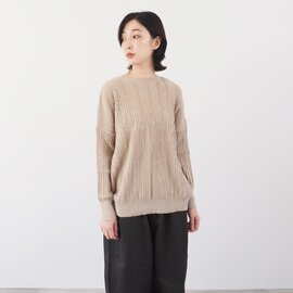 NARU|(ナル) 綿コーマ ワイドリブ 2WAYセーター 650741 ニット コットン