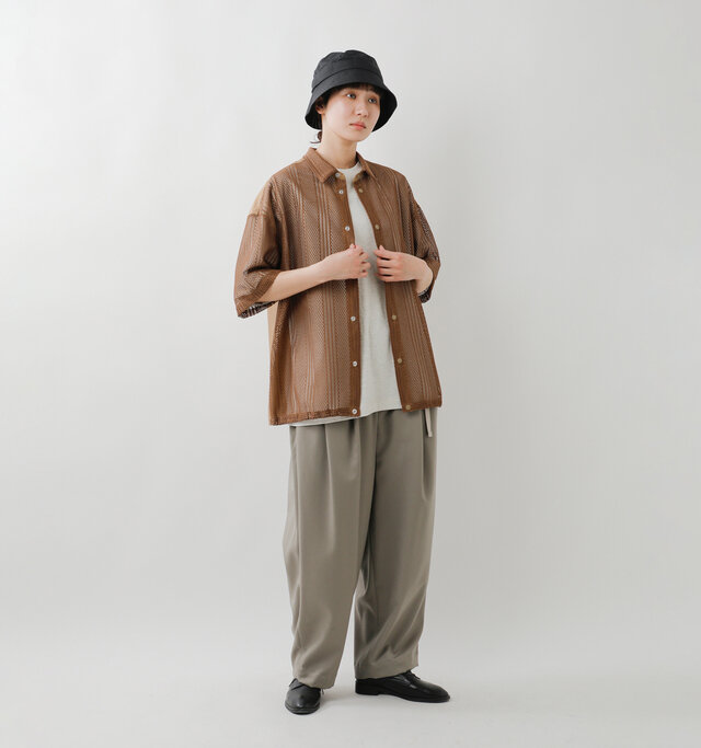 model mayuko：168cm / 55kg 
color : brown / size : 1
