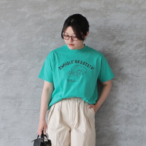 PACIFIC PARK STORE|ヘムラウンド半袖Tee "A WHALE OF A 2"