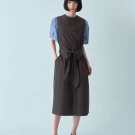 hatsutoki|kitchen ノースリーブポップオーバー(ブラウン)【エプロン】【ギフトにおすすめ】