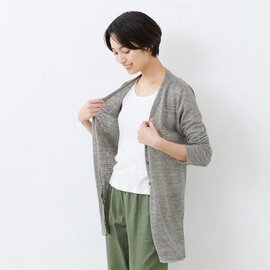 TOKYO BASIC|プレミアム リネン100% ロングカーディガン