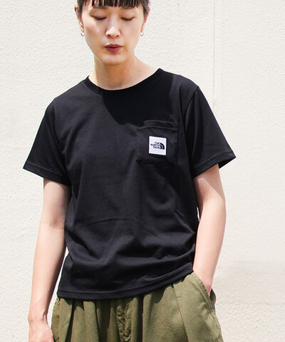 THE NORTH FACE|【30%OFF】 S/S Square Logo Pocket Tee スクエアロゴポケットティー(レディース)半袖 Tシャツ ntw82541