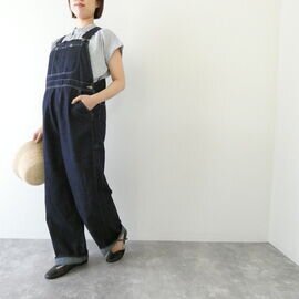 快晴堂|Girl’sマルチシーズン6オンスデニム オーセンティックオーバーオール(62P-21)かいせいどう