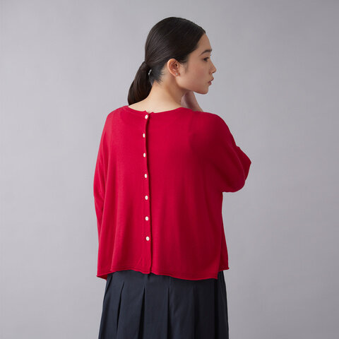 STAMP AND DIARY|スムースウール 2wayコンパクトカーディガン長袖