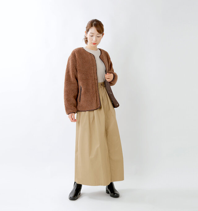 model mizuki:168cm / 50kg
color : brown / size : 2