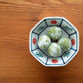 米満麻子｜バラの八角小皿【作家のうつわ】【小鉢・豆皿・和食器】