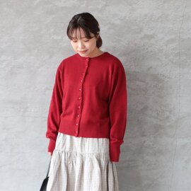 ichi|アンゴラ混ニットカーディガン