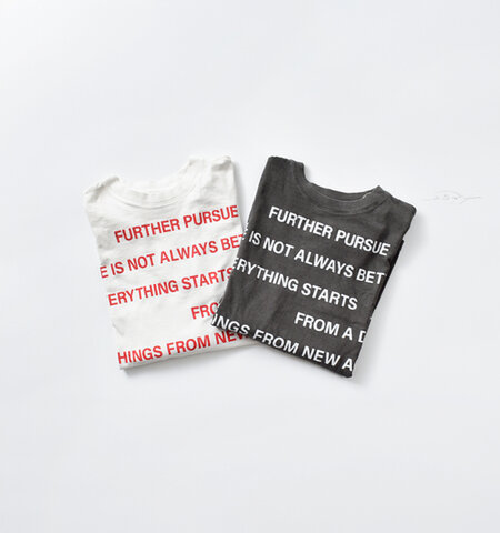 KURO|ラウンド シェイプ ダイ ロングスリーブ Tシャツ “17/- ROUND SHAPE DYED L/S TEE” 964219