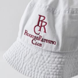 PROGRESS RUNNING CLUB｜刺繍 バッジロゴ ハット 帽子 “BADGE LOGO” prc-24ss-14-yh