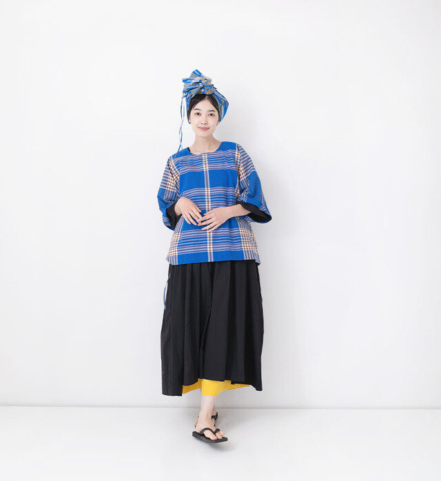 color : CHECK.B , model : 162cm