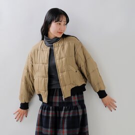 HAVERSACK|シルク キルティング ノーカラー ブルゾン 472528