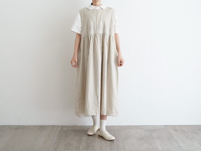 モデル身長:163cm、着用カラー:アイボリー