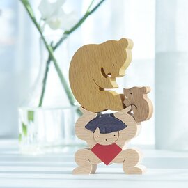 クマ揚げ金太(小)/小黒三郎 桃の花びな(小)/ お雛様 飾り 五月人形 ひな祭り こどもの日