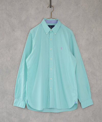 RALPH LAUREN|古着コットン ミントシャツ92