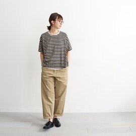 prit|天竺ボーダーフレアーTシャツ