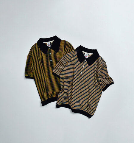 STAR&STRIPE|コットン バイカラー ポロシャツ ssmd-199-m