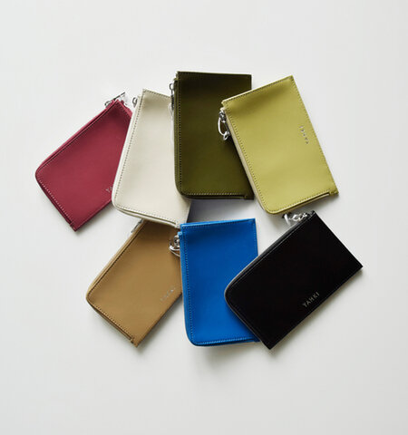 YAHKI|ソフト ダブルフェイス レザー コンパクト ジップ ウォレット yh-485-ms