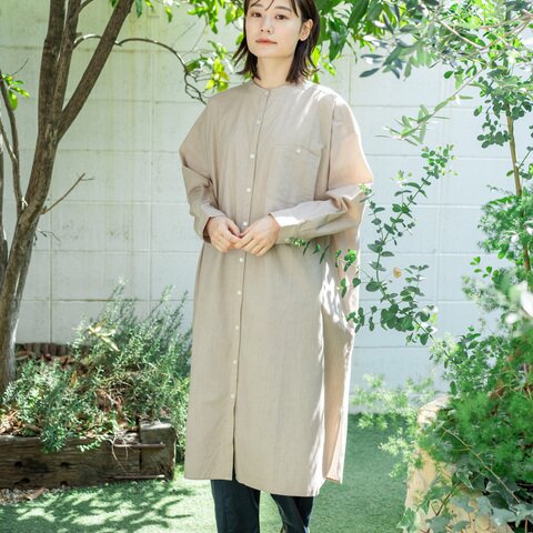 YARRA|INDIAコットンシャツワンピース YR-1444-217