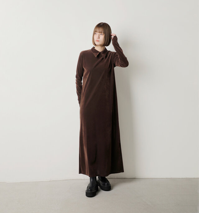 model ai:166cm / 47kg
color : brown / size : M