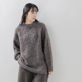 VOAAOV|ブークレヤーン ウール フラースチーゼル ラグラン ニット プルオーバー vont-o102