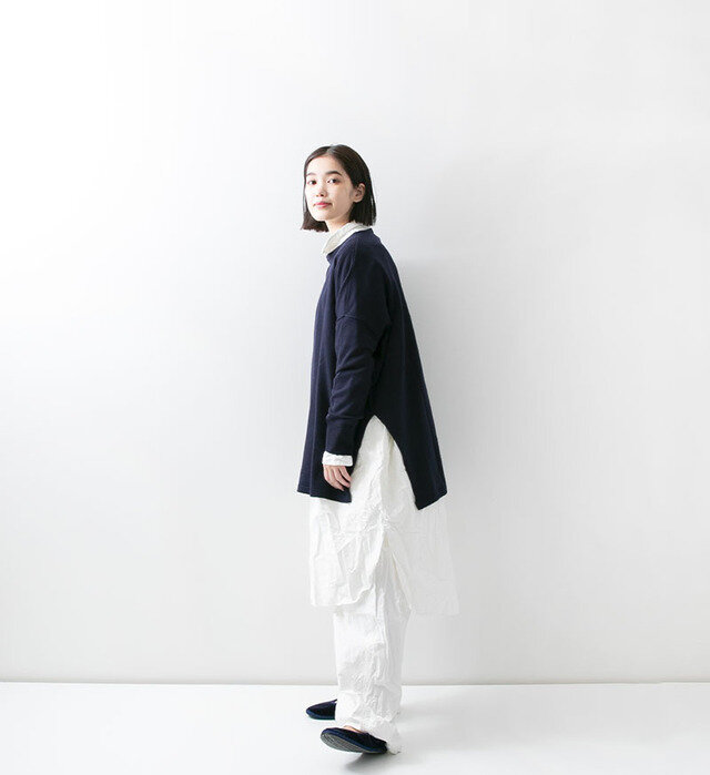 color : NVY , model : 162cm